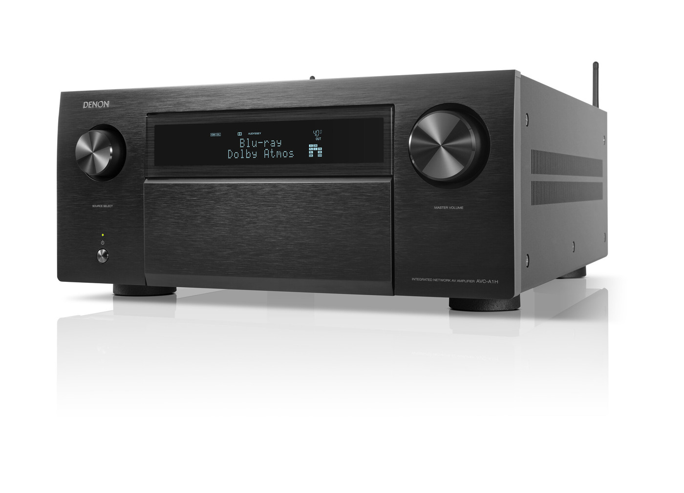 GrobiTV - Denon AVC-AH1  15.4-Kanal AV-Verstärker schwarz - Frontansicht links geschlossen