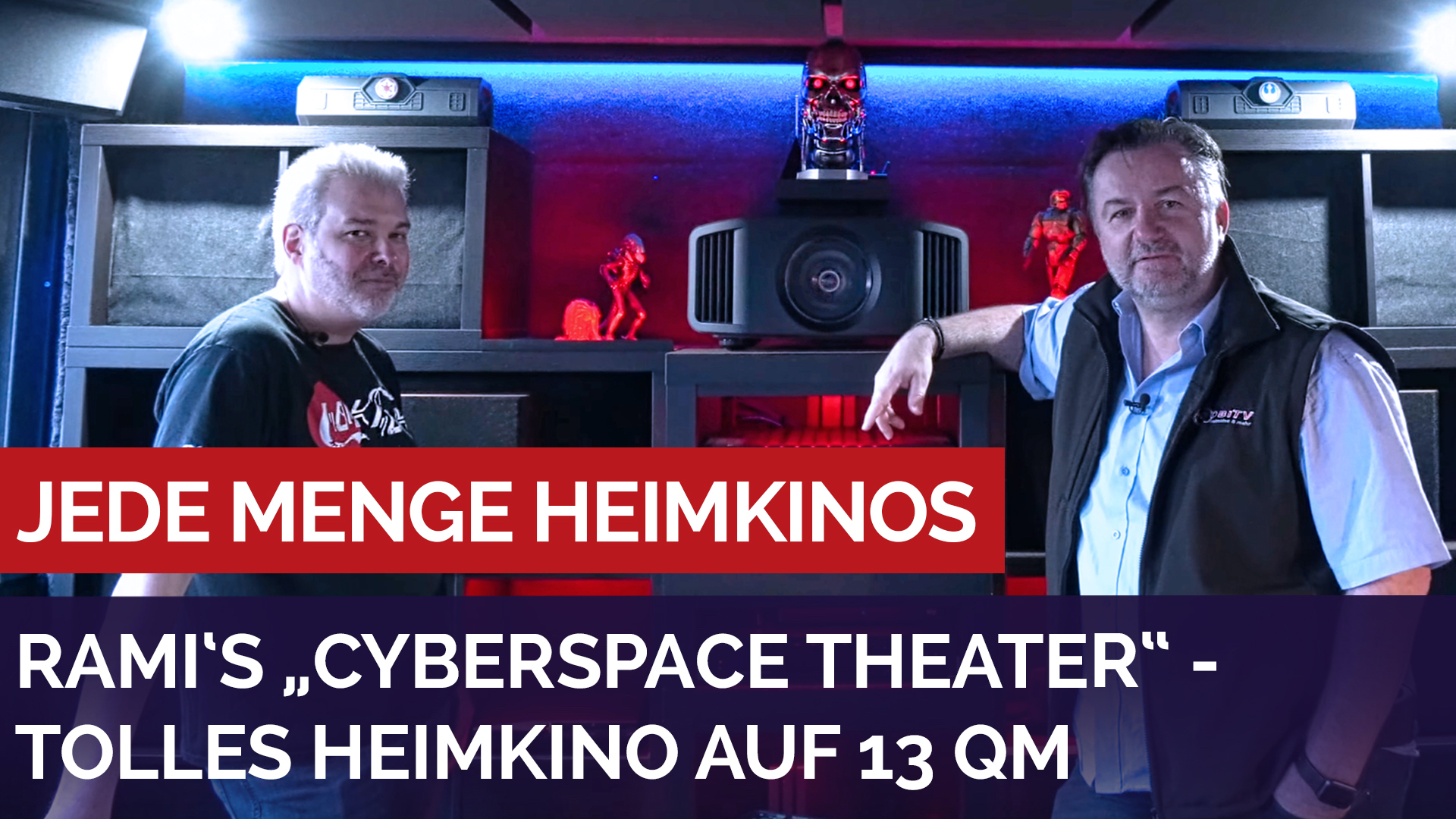 Rami`s Cyberspace Theater - Tolles Heimkino auf 13 qm. #heimkinobau #grobitv #dolbyatmos #auro3d