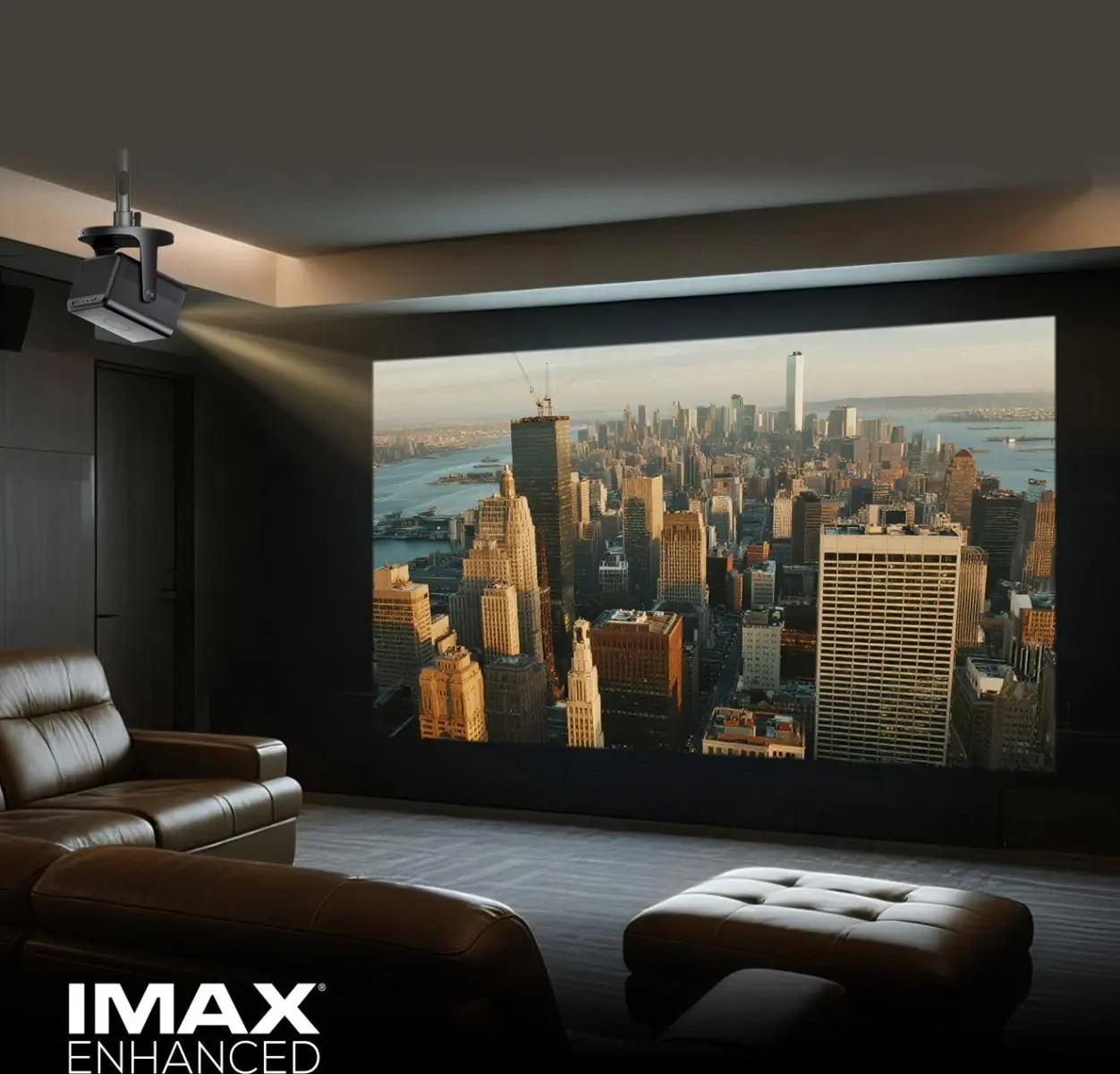 Hisense C3 | Kompakter 4K RGB Triple-Laser Beamer mit Gimbal-Design, Dolby Vision & IMAX Enhanced