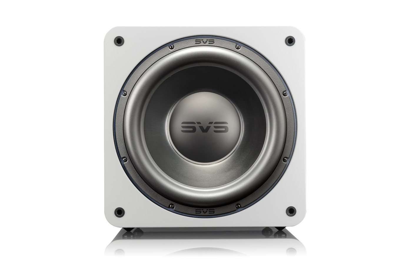 GrobiTV - SVS SB-3000 Heimkino Subwoofer - piano gloss white - Frontansicht ohne Grill