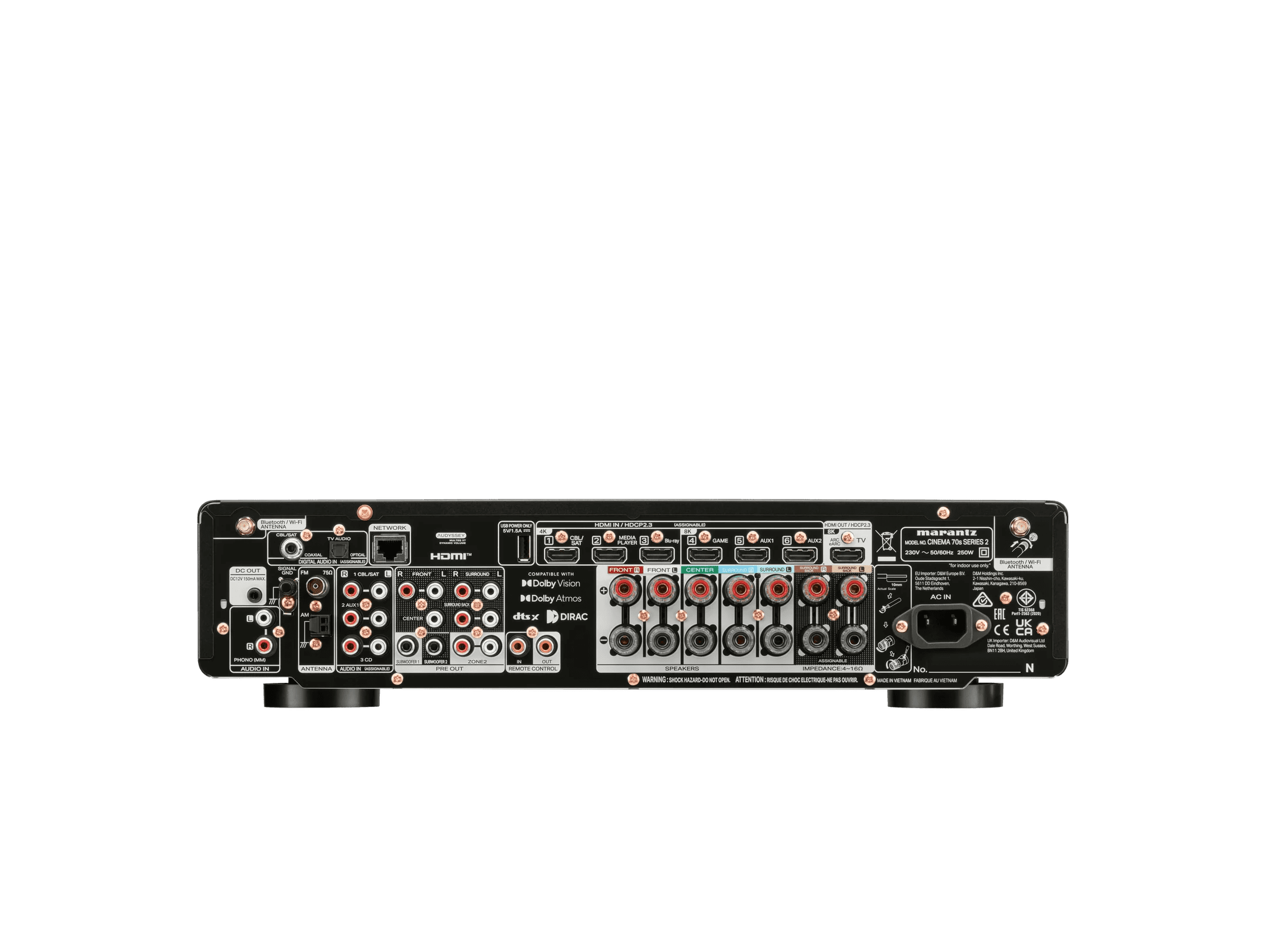 Marantz CINEMA 70s SERIE 2 | Slimline 7.2-Kanal 8K AV-Receiver + GRATIS SPEAKER SNAP® + Auro3D / GROBI Schild