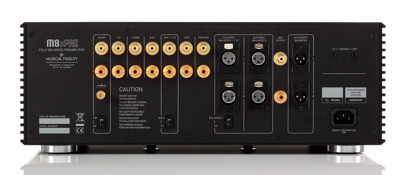 Musical Fidelity M8sPRE Rückseite