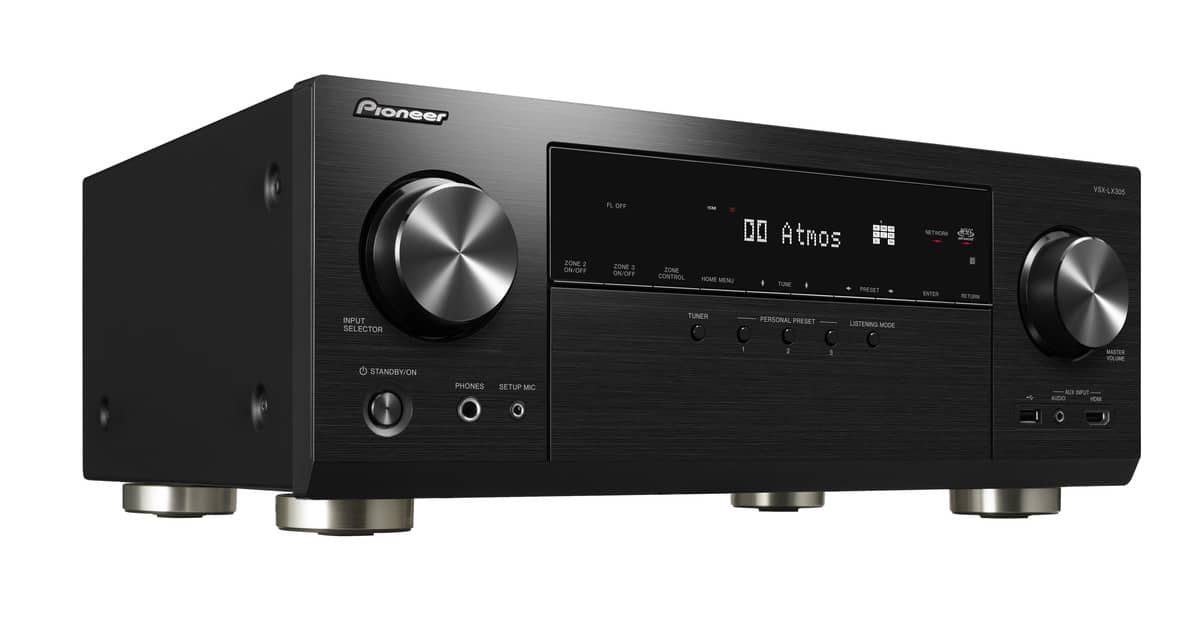 Grobi.TV - Pioneer VSX-LX305 9.2-Kanal Netzwerk-AV-Receiver - schwarz - Ansicht rechts