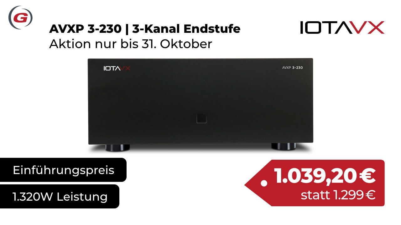 Die neue IOTAVX AVXP 3-230 Endstufe ist da!