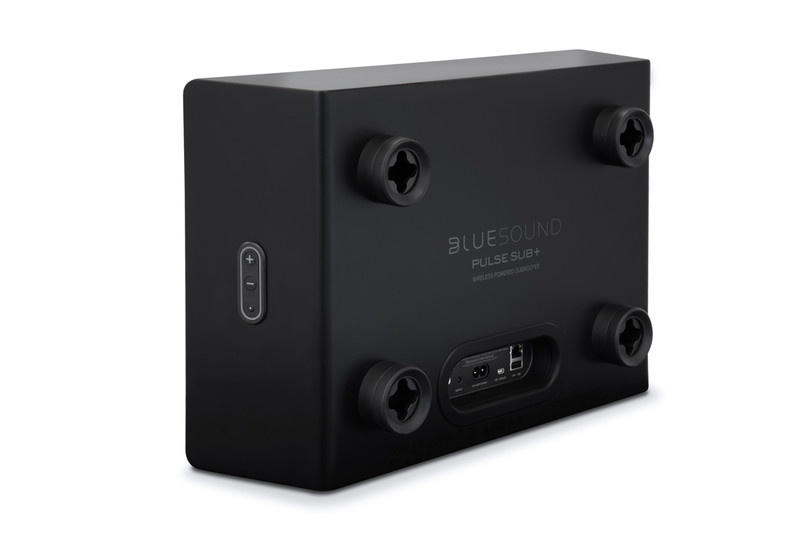 PULSE-SUB-_3-4-Rear_Black GrobiTV - Bluesound PULSE SUB+_3-4 Rear_Black