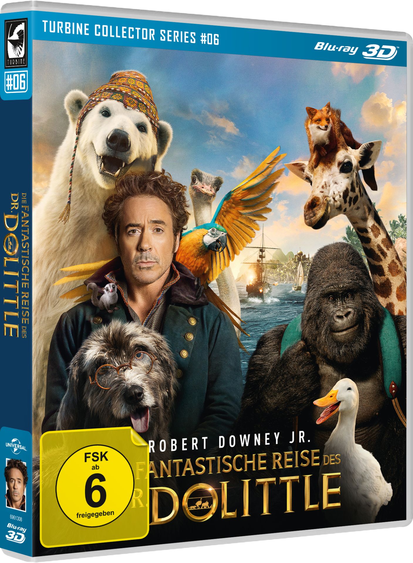 6961308_Dolittle-3DBD_Packshot_FSK_1920x1920 Die fantastische Reise des Dr. Dolittle - 3D - Turbine Collector Series #06 (Blu-ray 3D)