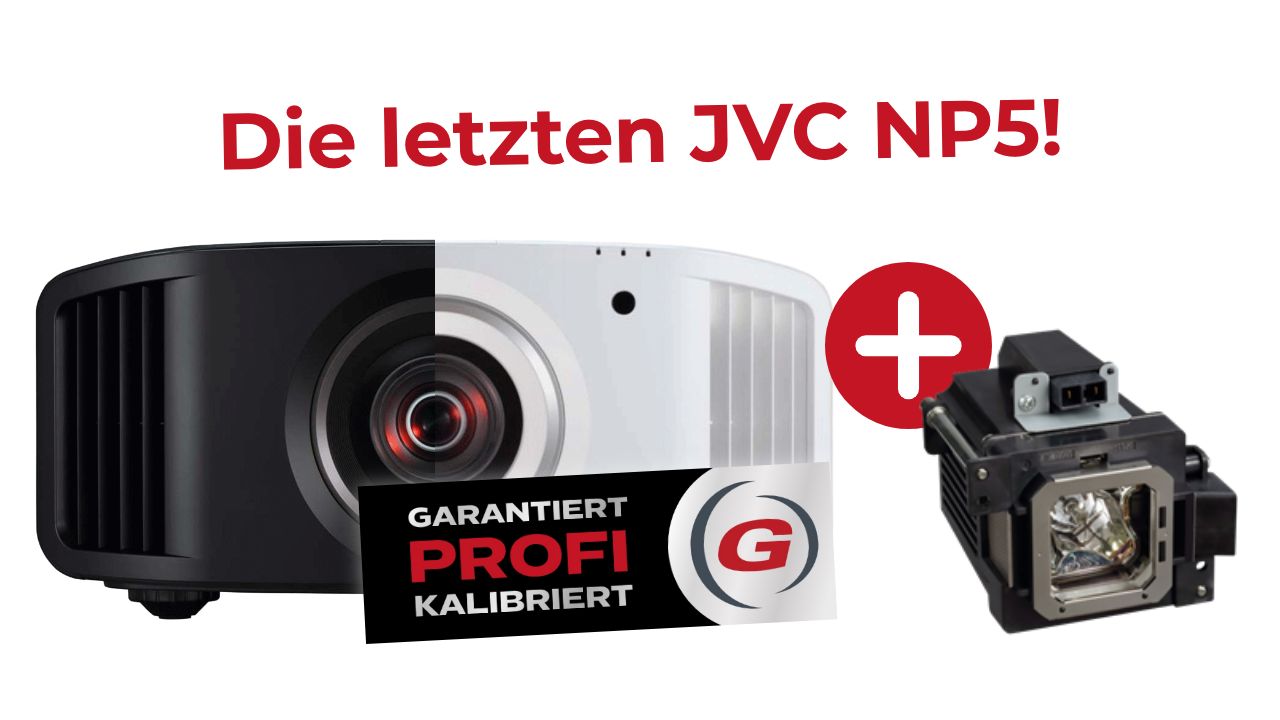 JVC DLA NP 5 Heimkinoprojektor - jetzt Abverkaufsaktion: PROFI-Kalibrierungen mit kostenloser Zusatzlampe