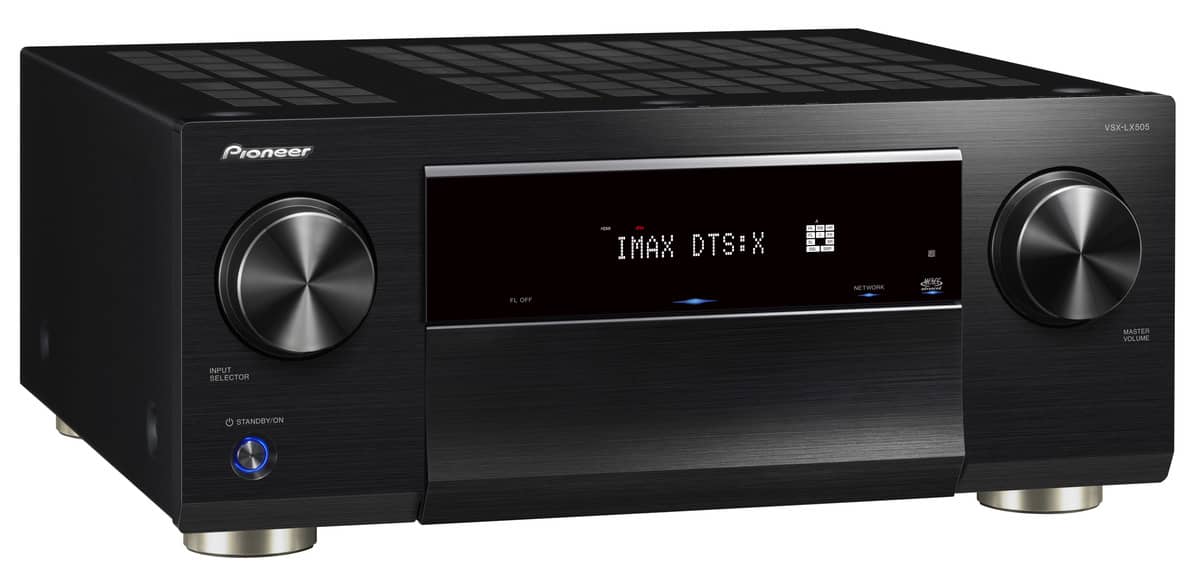 249357-2-1200Wx1200H Grobi.TV - Pioneer VSX-LX505 9.2-Kanal Netzwerk-AV-Receiver schwarz - Frontansicht rechts