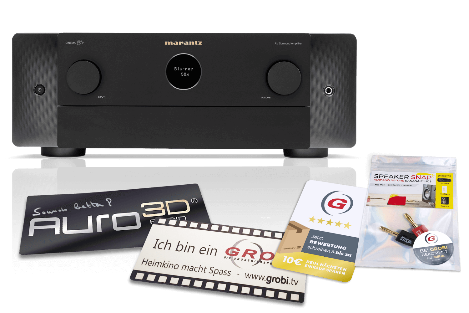 Marantz CINEMA 50 | 9.4-Kanal AV-Verstärker + GRATIS SPEAKER SNAP® + Auro3D / GROBI Schild