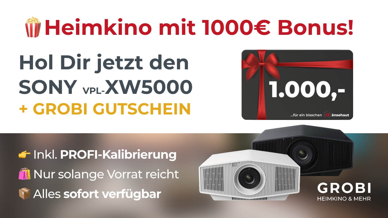 SONY VPL-XW5000 Aktionsvariante kaufen & 1.000 € GROBI-Gutschein sichern!