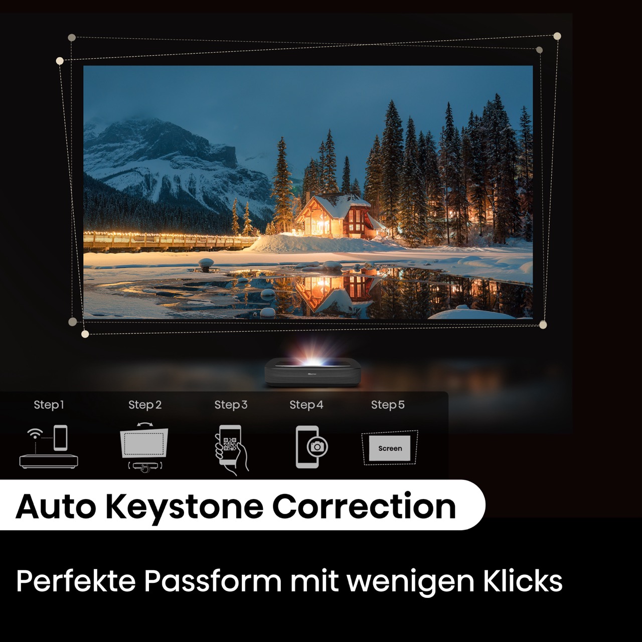 Gross-Auto-Keystone-Correction Hisense PL2  Laser Cinema 4K Ultra HD Laser TV (GROBI-Edition)