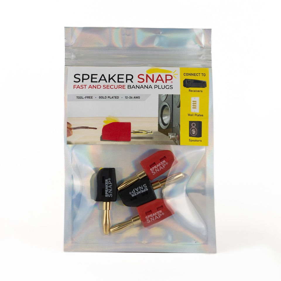 4-Pack speakersnap banana stecker