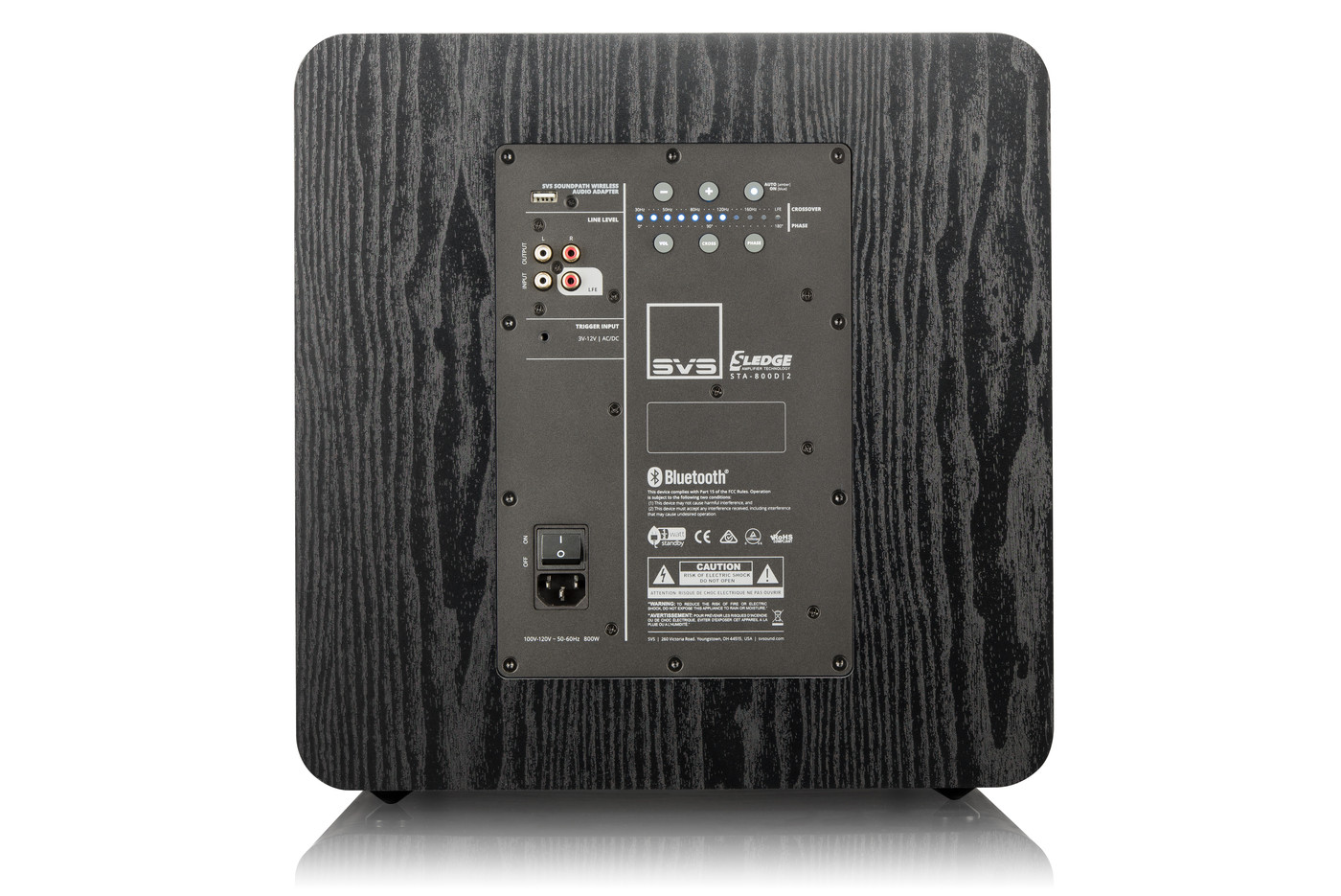 GrobiTV - SVS SB-3000 Heimkino Subwoofer - black ash - Rückansicht