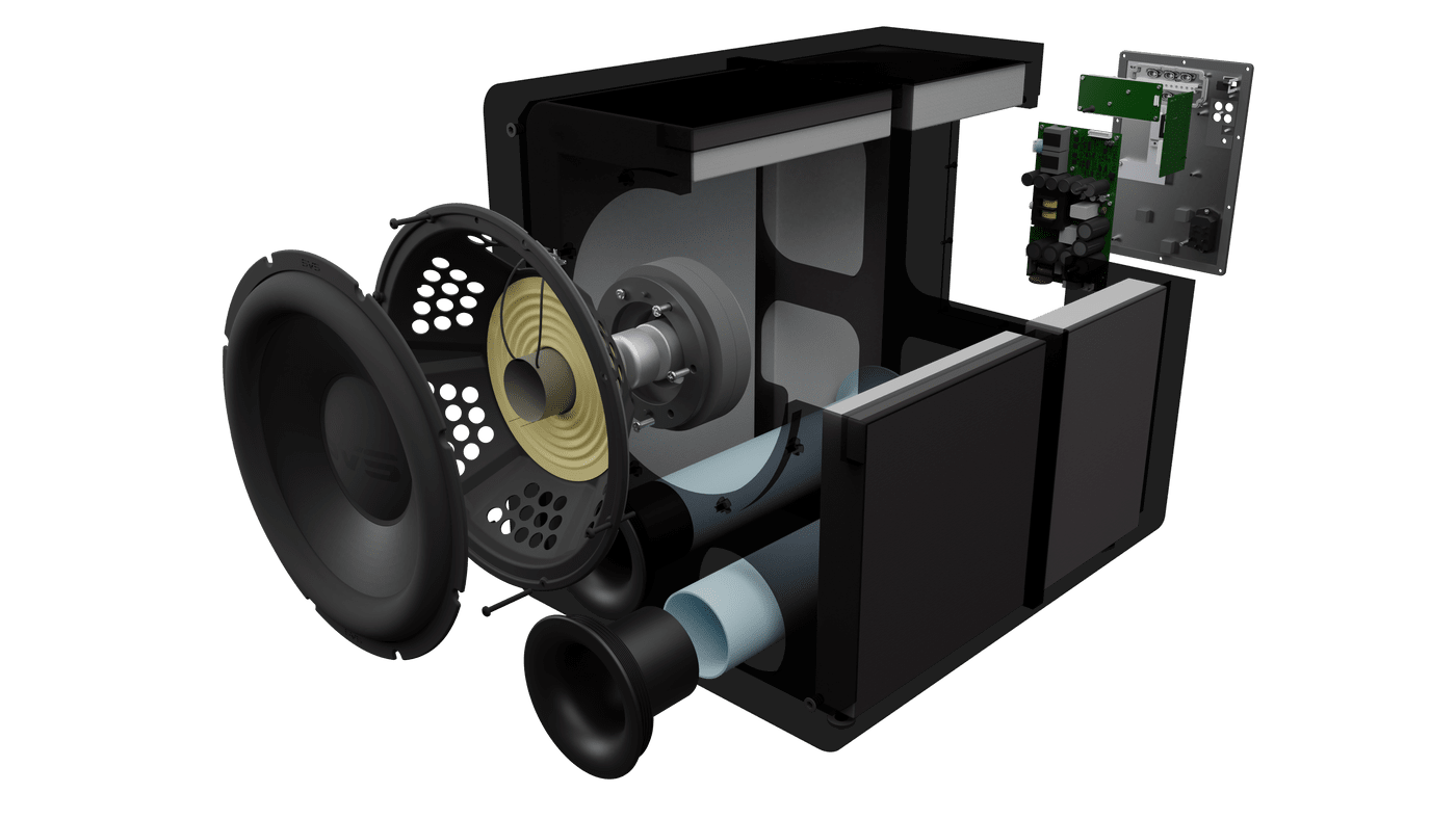 GrobiTV - SVS PB-2000 Pro Heimkino Subwoofer - Premium Black Ash - Explosionsgrafik