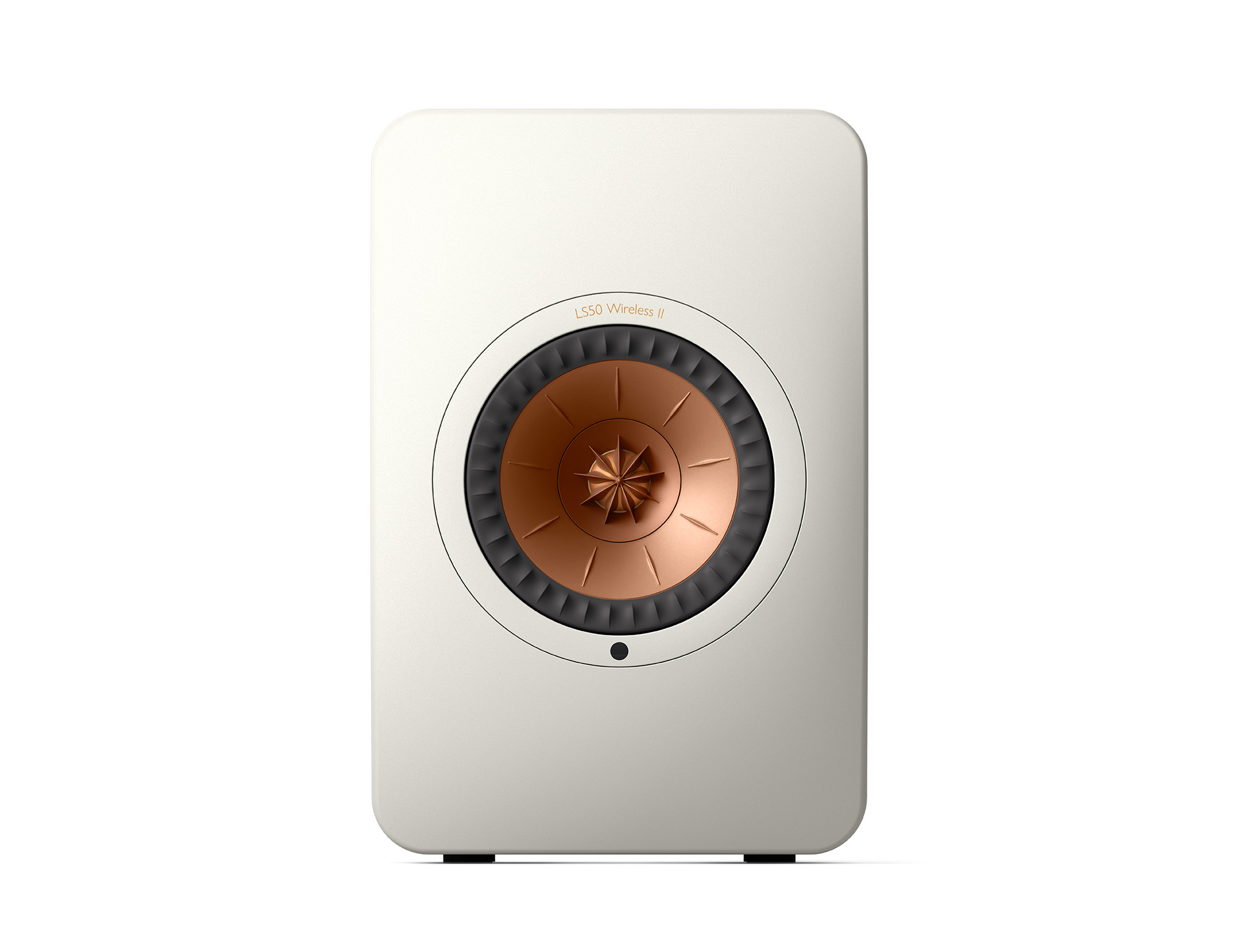 GrobiTV - KEF LS50 Wireless II Lautsprecher Einzeln weiß Frontansicht 1