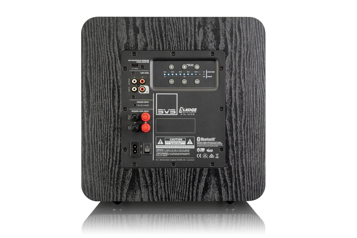 GrobiTV - SVS SB-1000 Heimkino Subwoofer - Premium Black Ash - Rückansicht