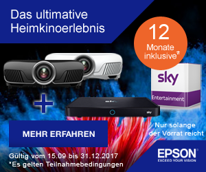 Jetzt schenken wir Ihnen ein SKY ABO (Wert 404,-- Euro) bei Kauf eines EPSON Projektors 9300 oder 9300W