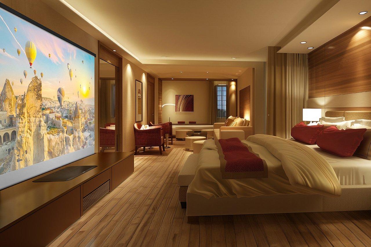 EPSON EH-QS100 (B/W) | 4K HDR Laser TV