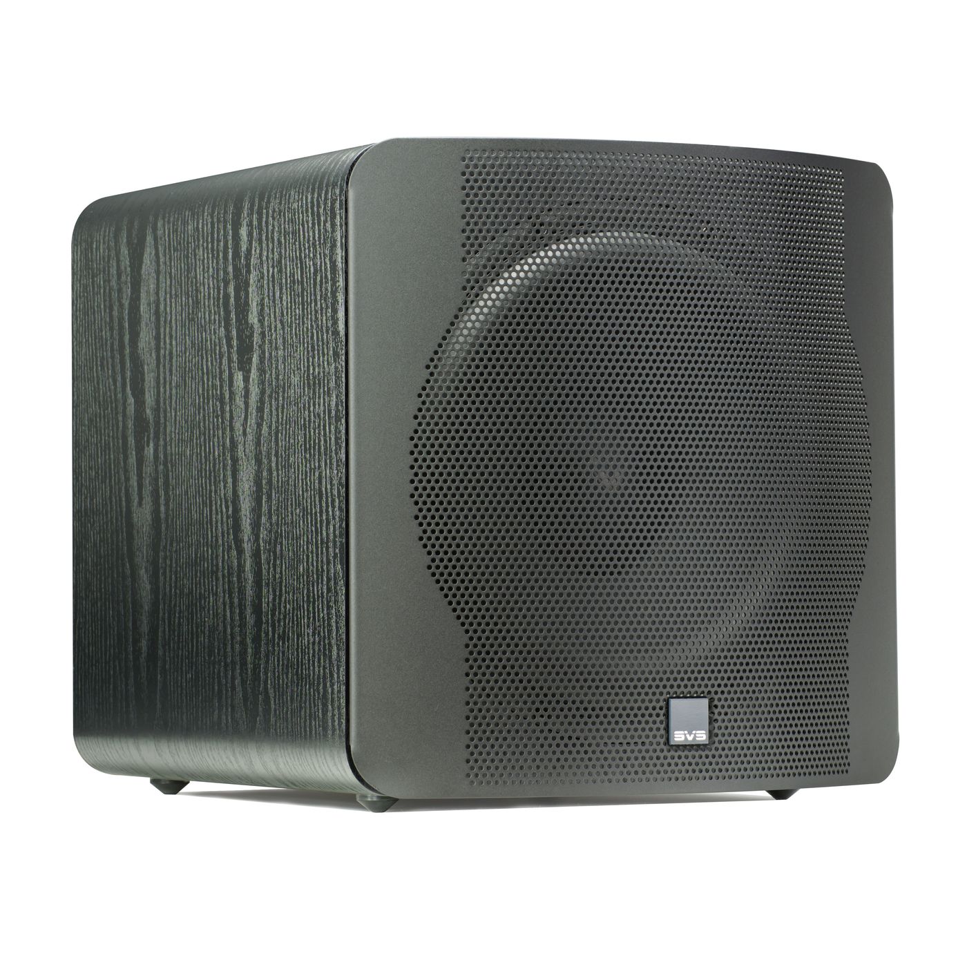 GrobiTV - SVS SB-2000 CLASSIC Heimkino Subwoofer - Black Ash - Frontansicht rechts mit Grill