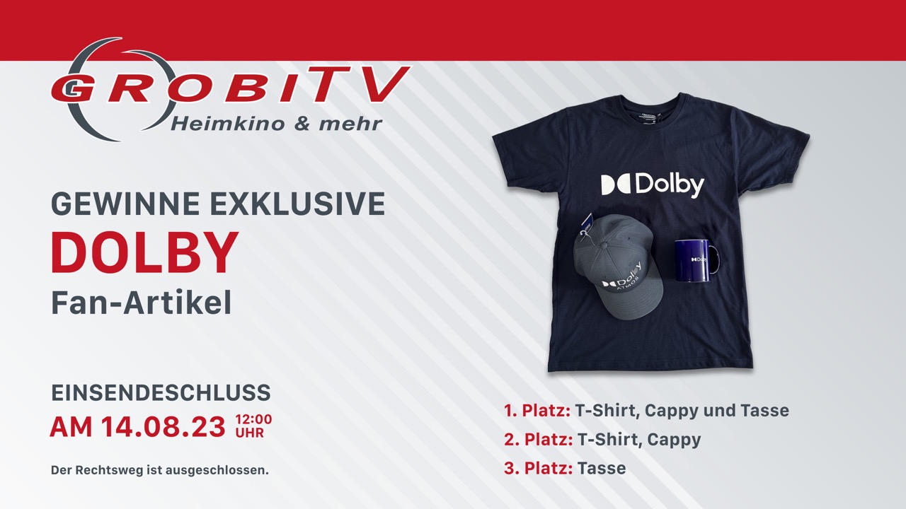 Gewinnen Sie exklusive Dolby Merchandise Artikel!