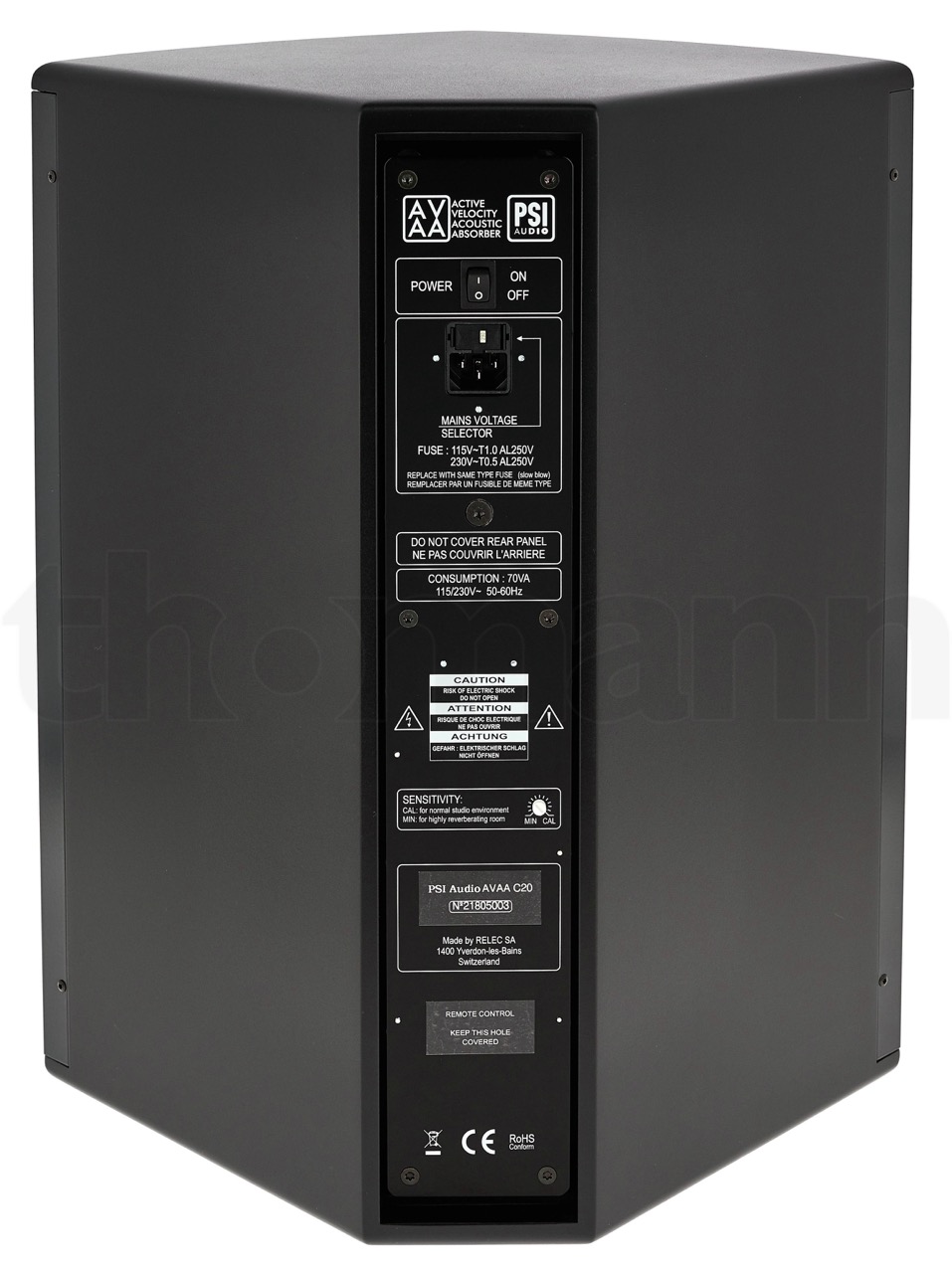 PSI Audio | AVAA C20 (Aktive Bassfalle, eliminiert Raummoden)