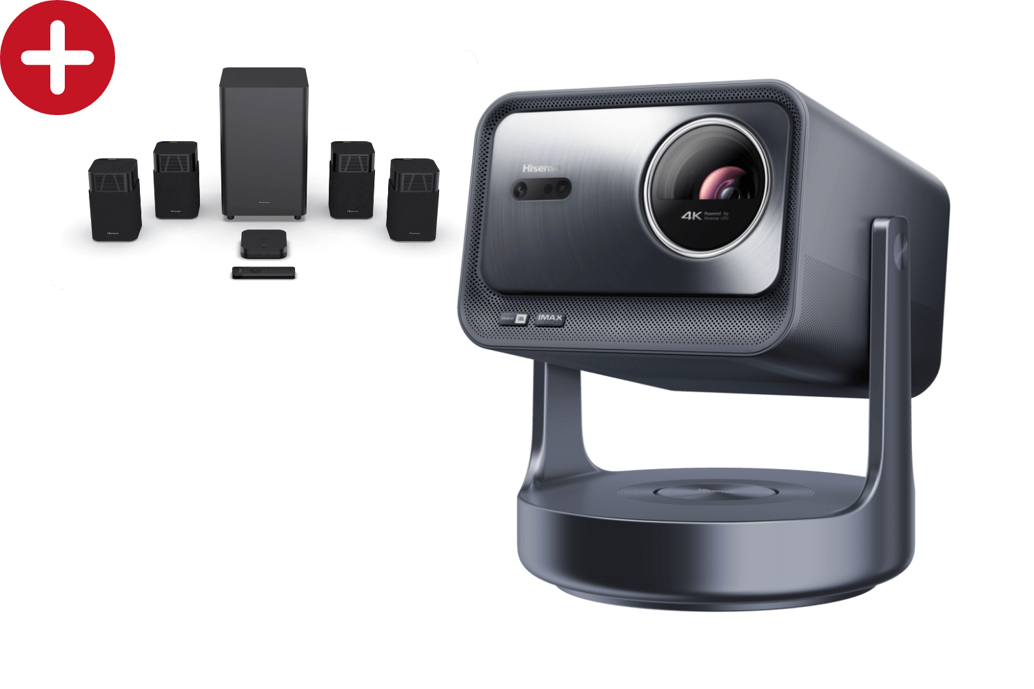 Hisense C2 Ultra | Smart Mini 4K UHD TriChroma Projektor inkl. Hisense HT Saturn