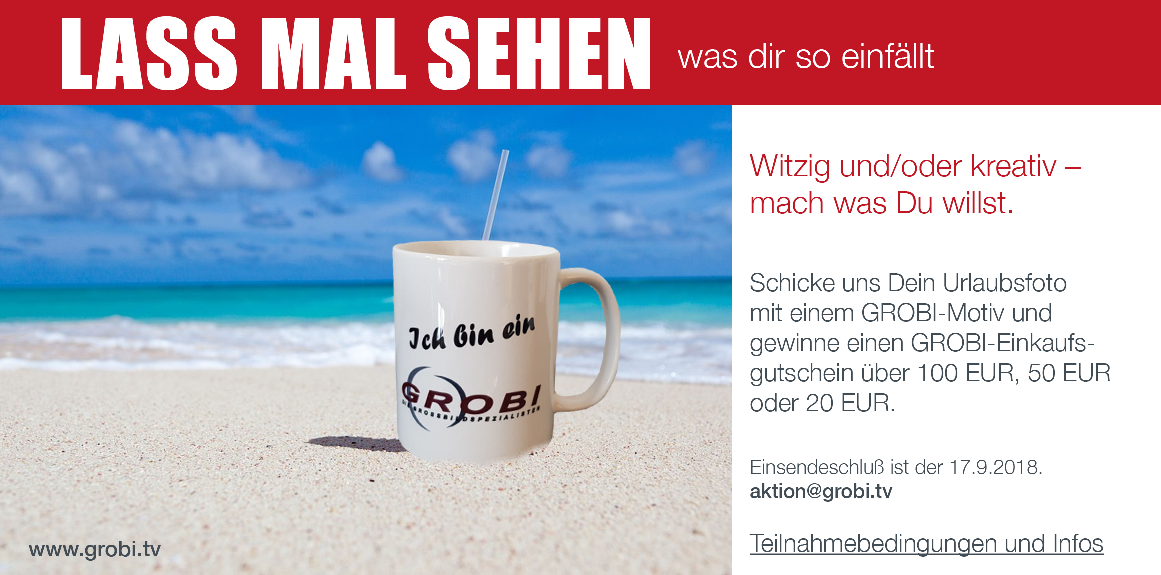 Das GROBI Sommergewinnspiel endet