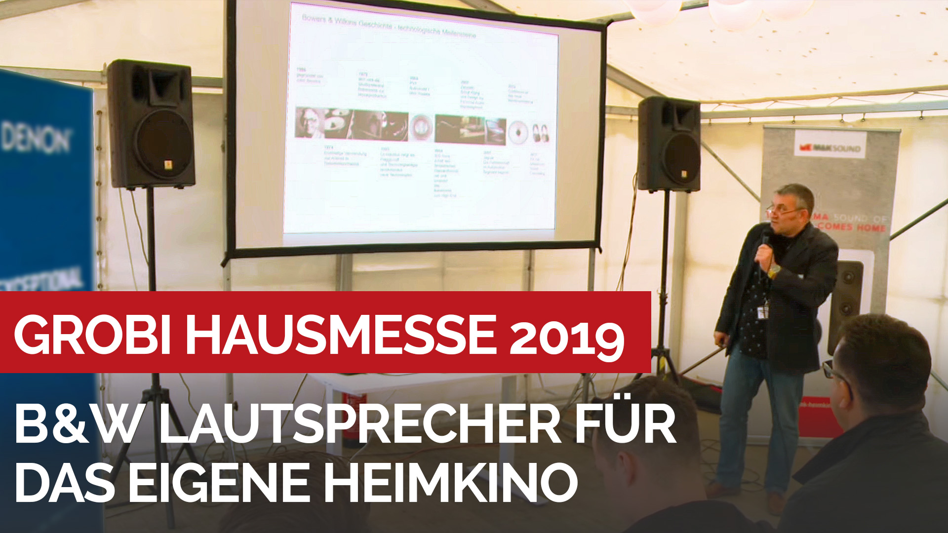 Vorstellung der B&W Lautsprecher für das eigene Heimkino - Vortrag von der Hausmesse 2019