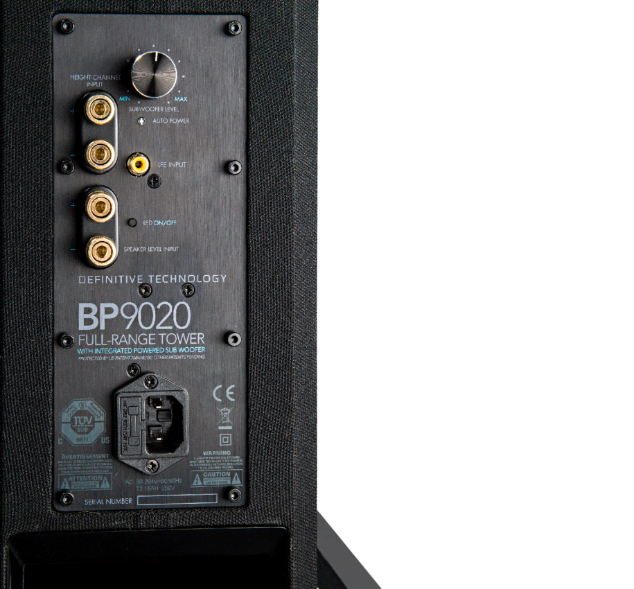GrobiTV - Definitive Technology BP9020 Standlautsprecher Rückansicht