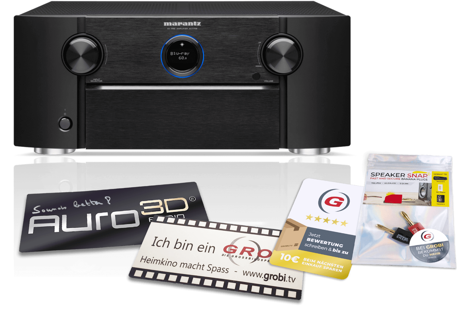 Marantz AV7706 | 11.2-Kanal AV-Vorverstärker + GRATIS SPEAKER SNAP® + Auro3D / GROBI Schild Marantz AV7706 | 11.2-Kanal AV-Vorverstärker + GRATIS SPEAKER SNAP® + Auro3D / GROBI Schild