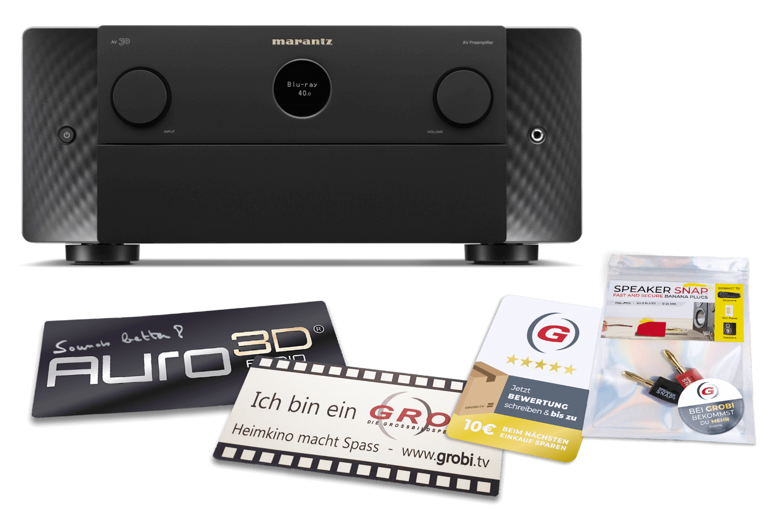 Marantz AV 30 | Referenz 11.4-Kanal Vorverstärker + GRATIS SPEAKER SNAP® + Auro3D / GROBI Schild
