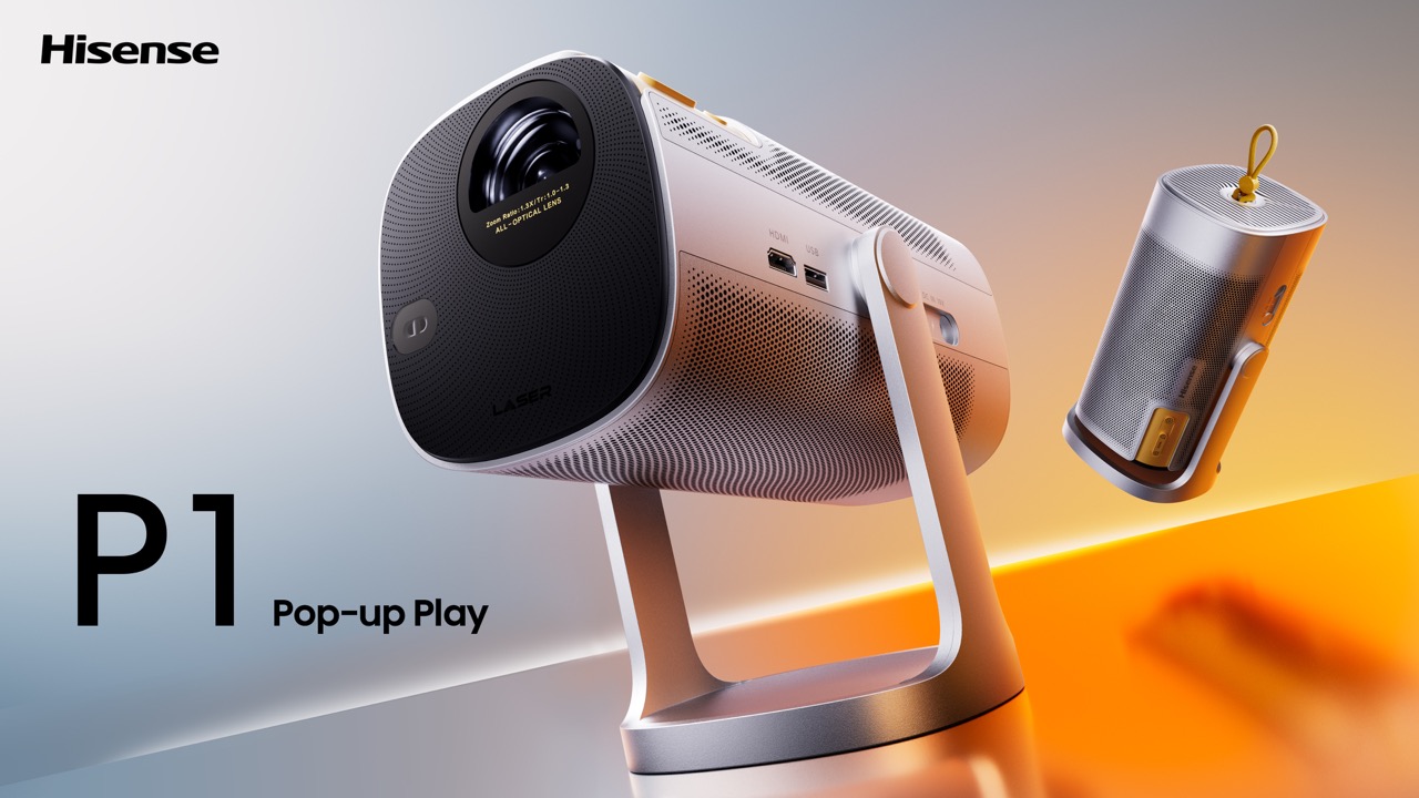 Hisense P1 | mobiler TriChroma Laser Beamer mit Akku