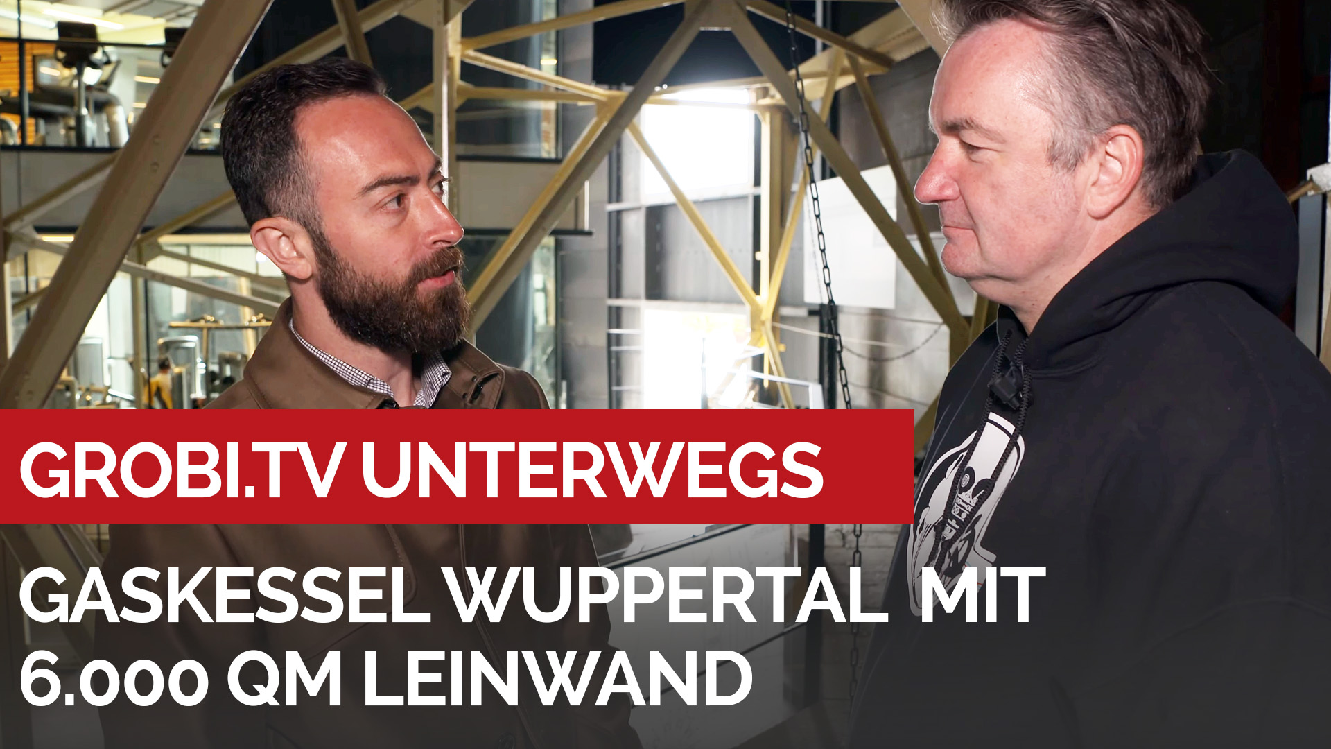 Fast 60 Millionen Pixel auf 6.000 qm Leinwand - die Multimediashow im Gaskessel Wuppertal