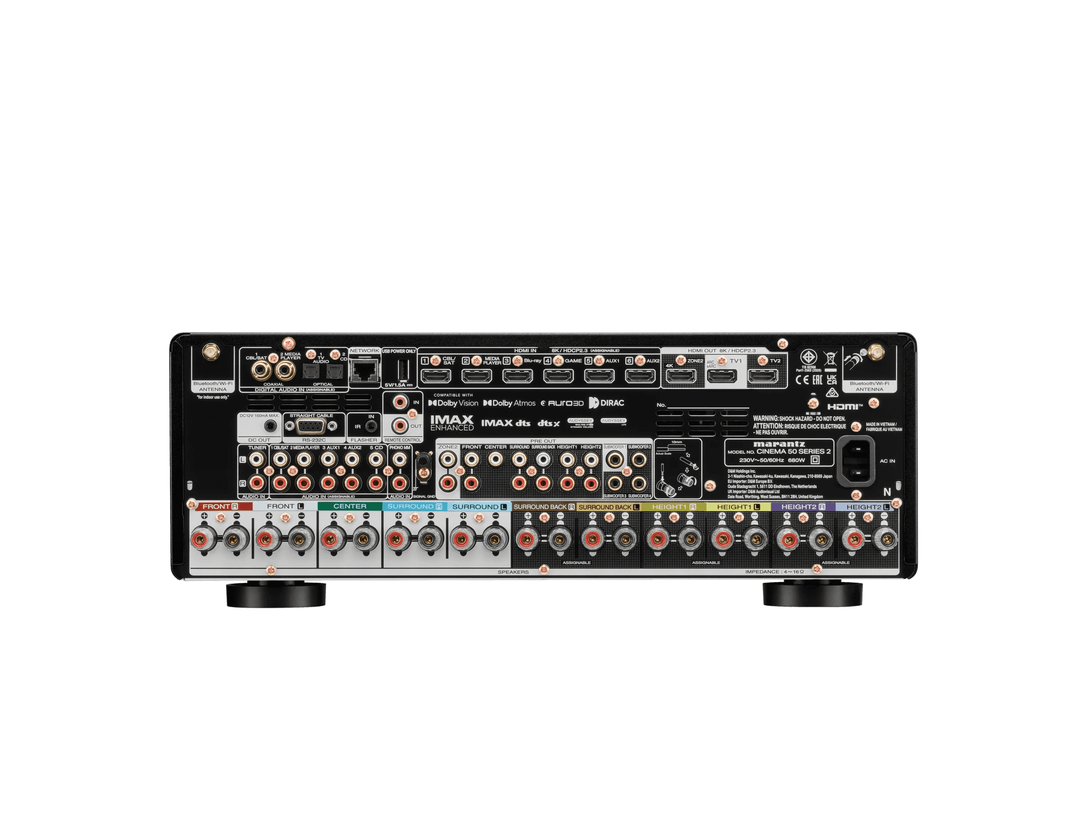 Marantz CINEMA 50 SERIE 2 | 9.4-Kanal 8K AV-Verstärker + GRATIS SPEAKER SNAP® + Auro3D / GROBI Schild