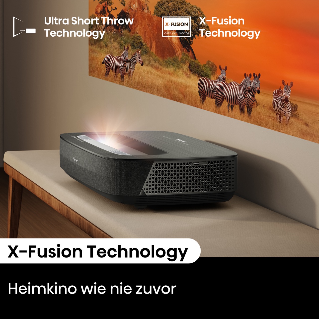 Gross-X-Fusion-Technology Hisense PL2  Laser Cinema 4K Ultra HD Laser TV (GROBI-Edition)