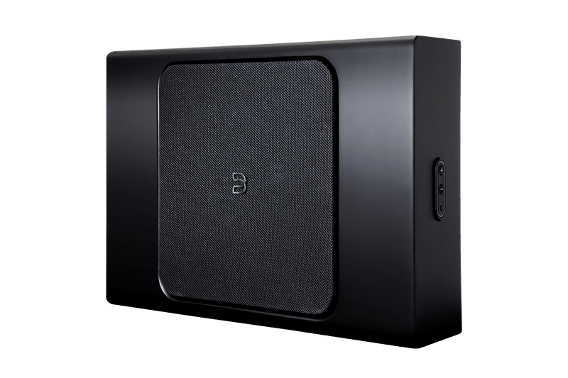 PULSE-SUB-_3-4-Left_Black_Grill GrobiTV - Bluesound PULSE SUB+_3-4 Left_Black_Grill