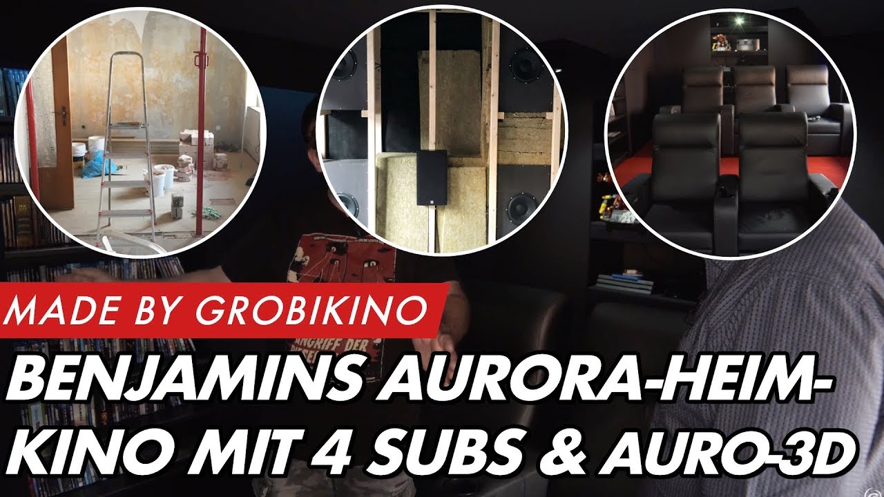 Benjamins Aurora-Heimkino auf 30 qm mit Emotion Kinosesseln und Auro-3D | Heimkinobau.de | GROBI.TV