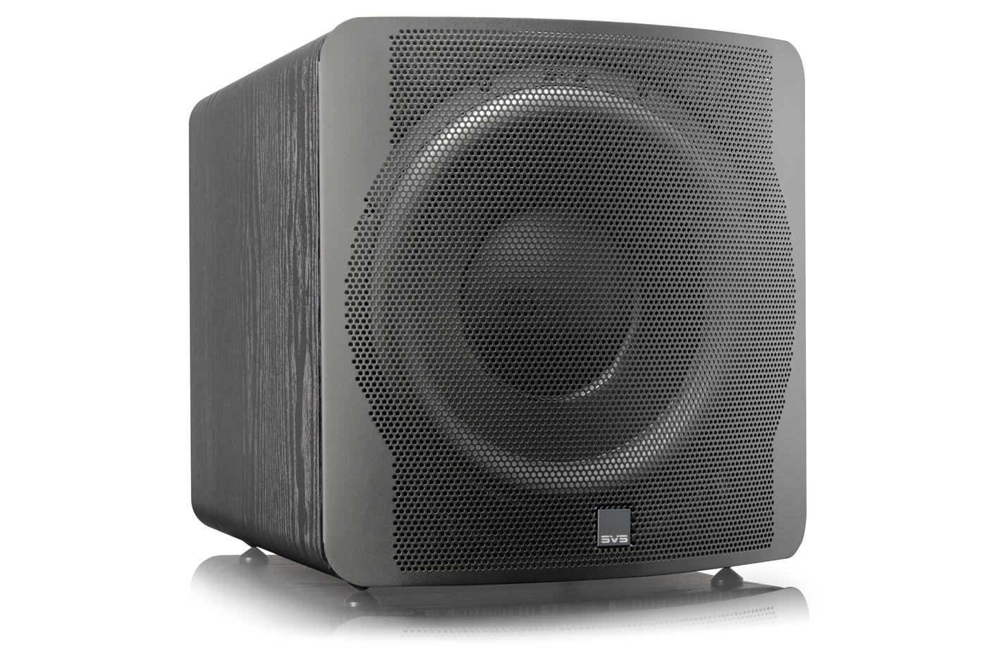 GrobiTV - SVS SB-3000 Heimkino Subwoofer - black ash - Frontansicht rechts mit Grill