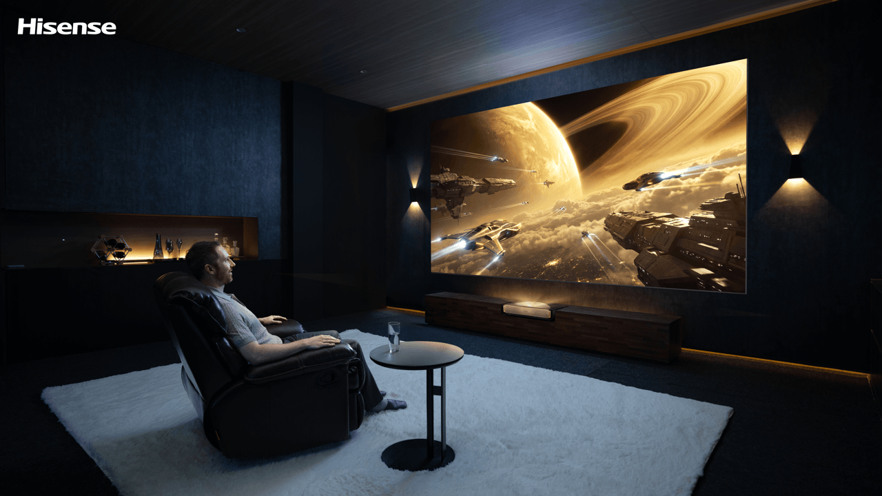 Hisense L9Q Pro in einer Heimkino-Installation