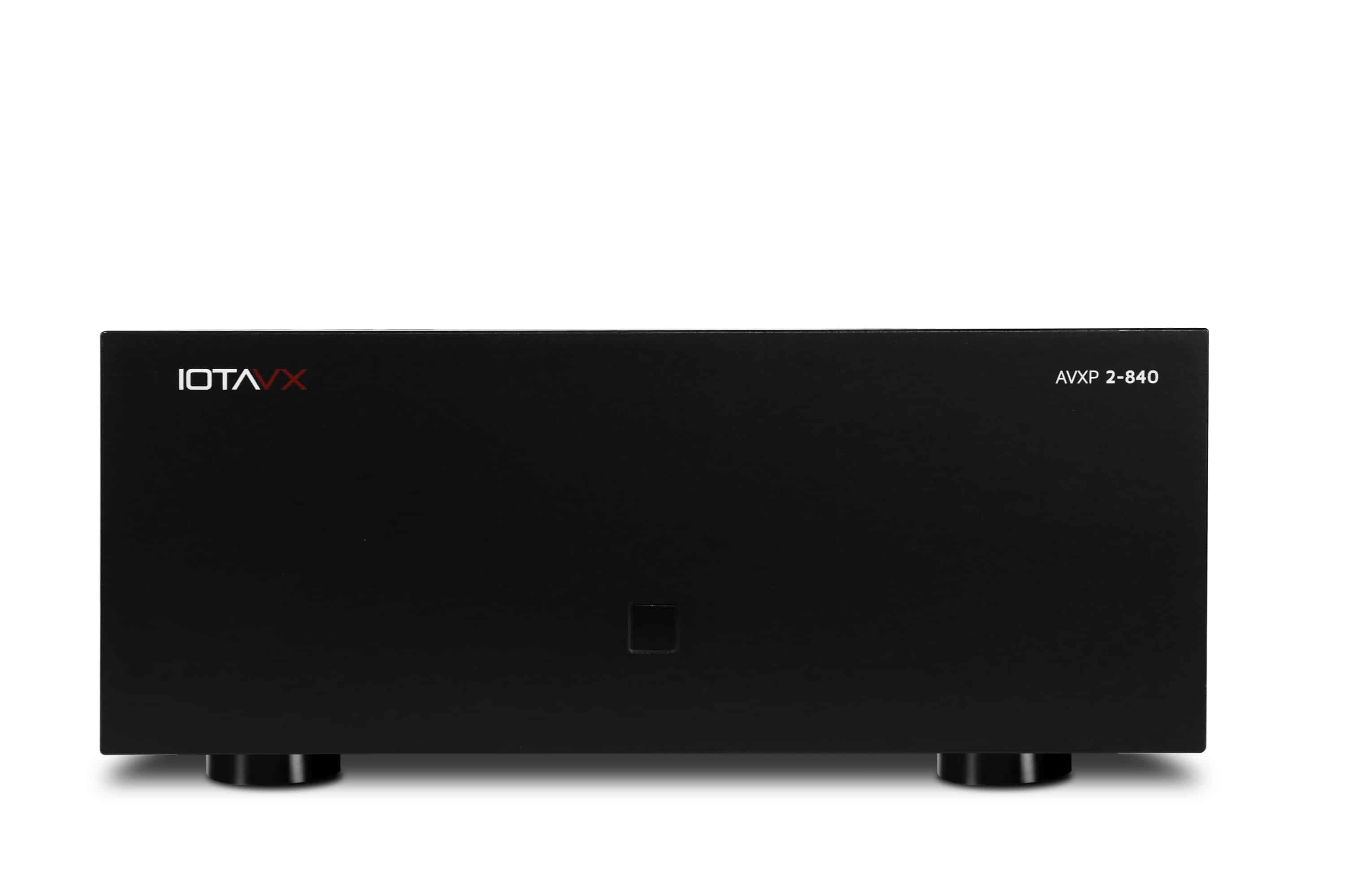 iotavx-avxp-2-840 Grobi.TV - IOTAVX AVXP 2-840 2-Kanal Stereo Endstufe Frontansicht