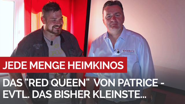 Das "Red Queen" Heimkino von Patrice - vielleicht das bisher kleinste gezeigte in unserer Reihe?!