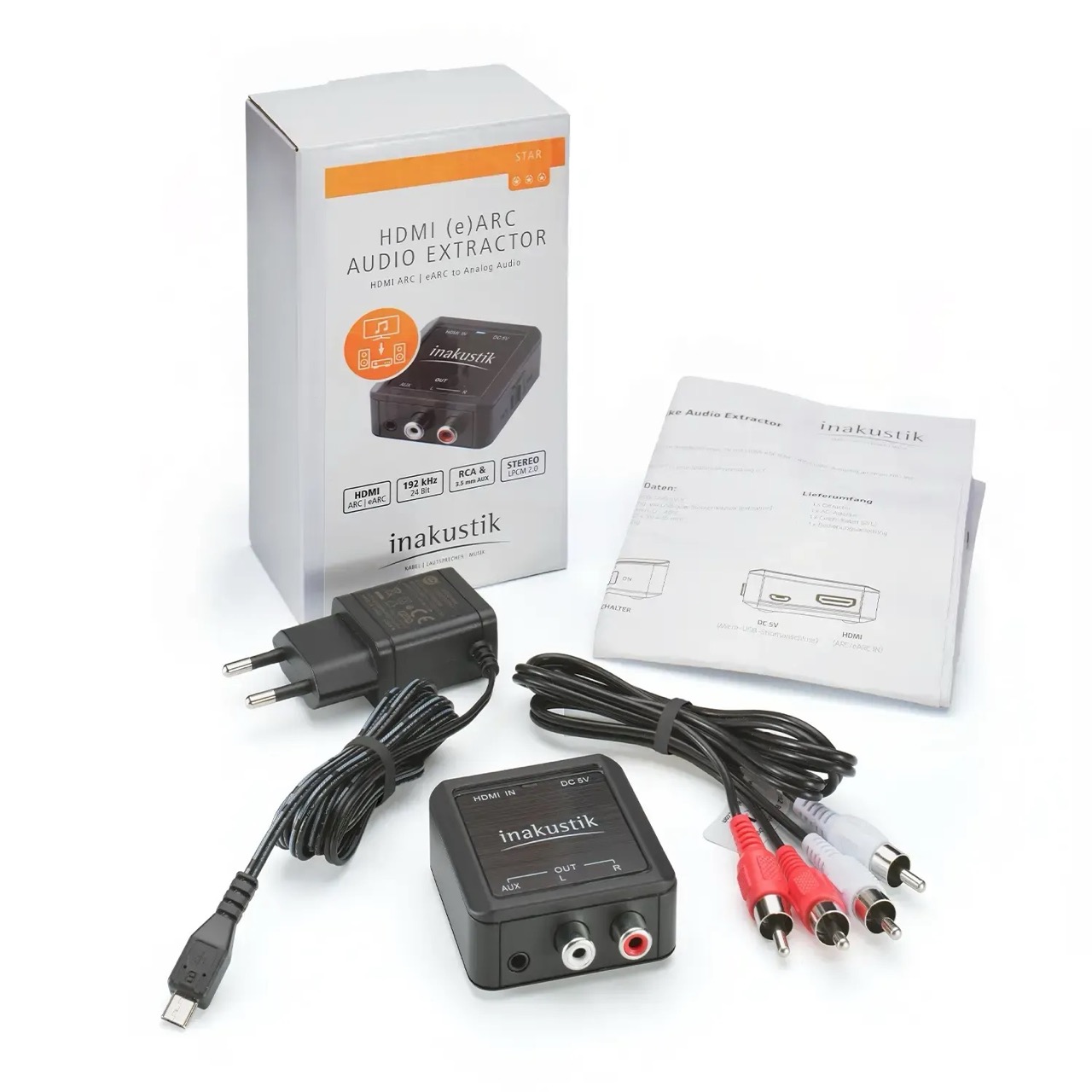 in-akustik eDAC-200A | HDMI eARC Audio Extractor für HiFi