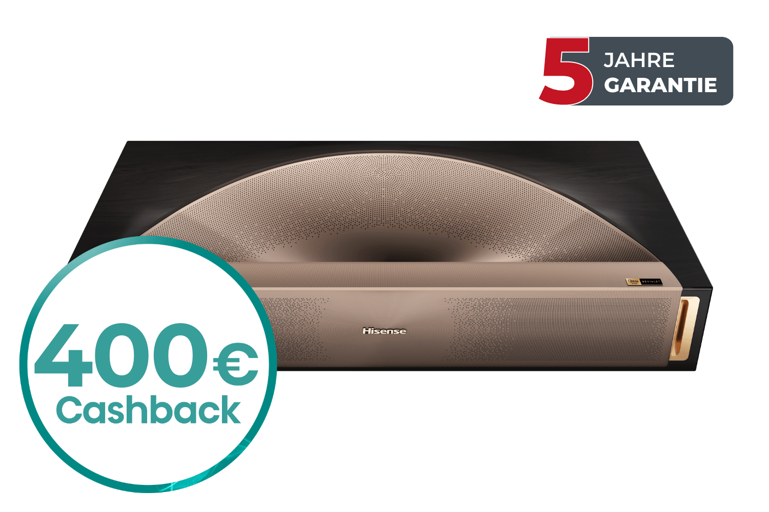 Hisense L9Q | Premium 4K TriChroma UST Laser TV mit 5000 ANSI-Lumen & Devialet-Sound