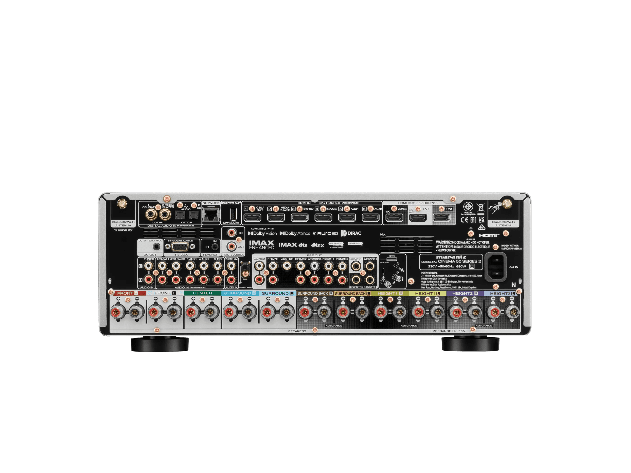 Marantz CINEMA 50 SERIE 2 | 9.4-Kanal 8K AV-Verstärker + GRATIS SPEAKER SNAP® + Auro3D / GROBI Schild