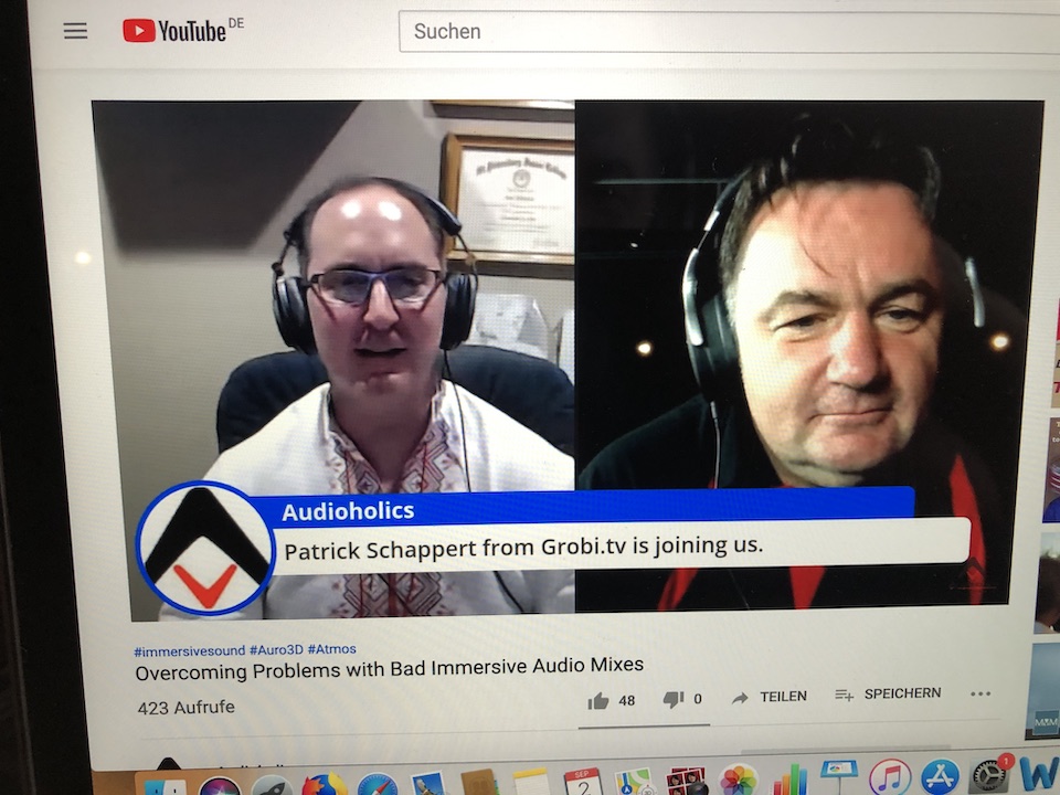 Live auf Youtube im Interview mit Gene von Audioholics