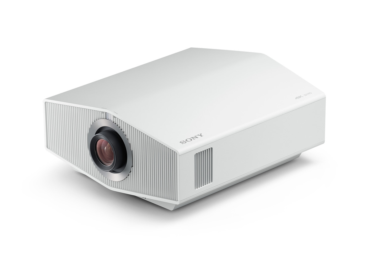 Sony VPL-XW7000ES weiss Frontansicht links hoch