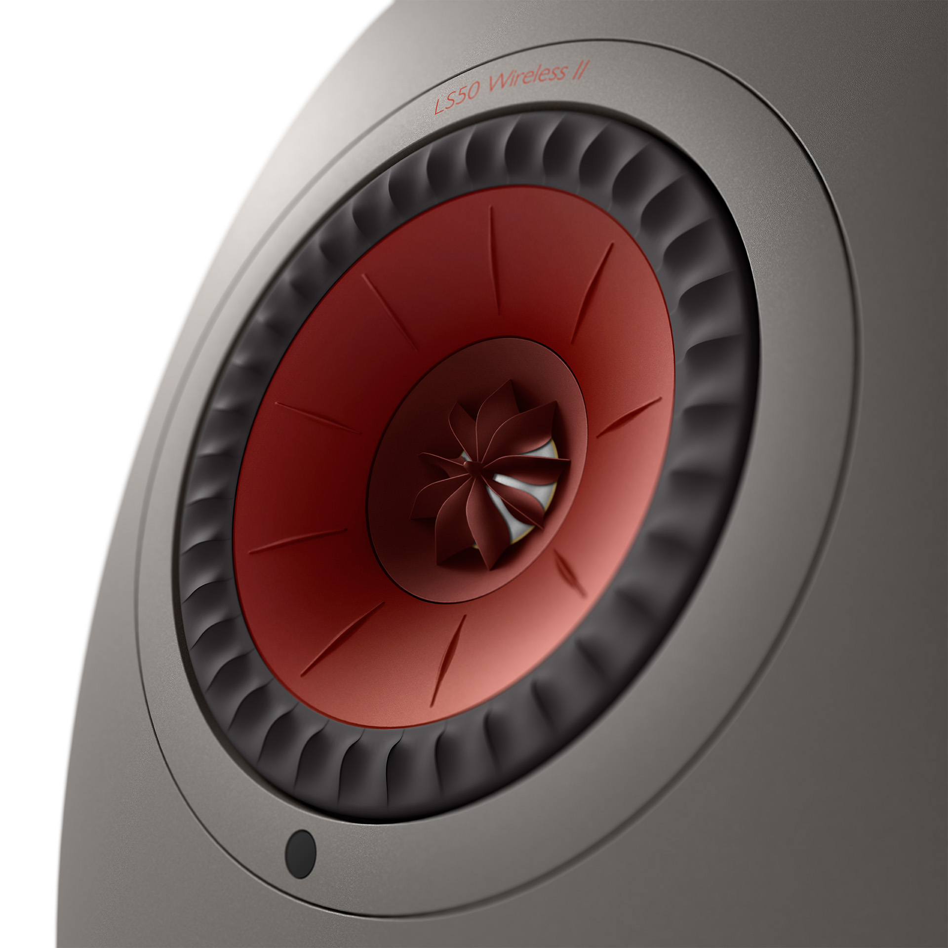 GrobiTV - KEF LS50 Wireless II Lautsprecher Einzeln grau Detailansicht 2
