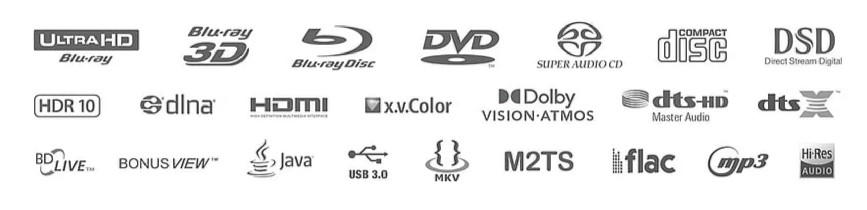 Reavon-Funktionslabels Reavon UBR-X110 Lizenz-Logos