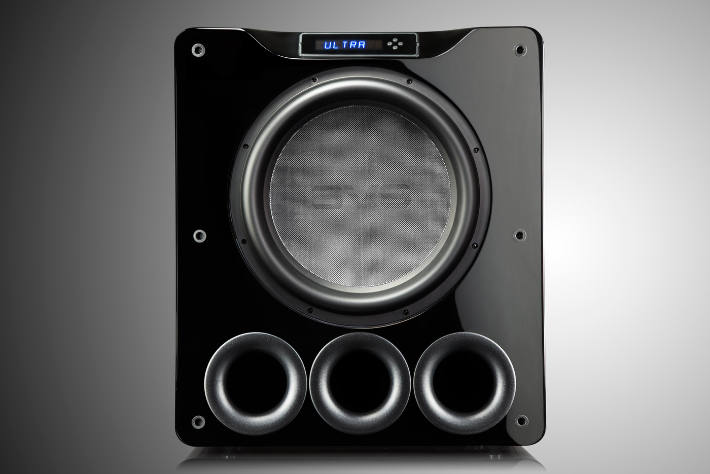 GrobiTV - SVS PB-16 Ultra Heimkino Subwoofer - Piano Gloss Black - Frontansicht ohne Grill 02
