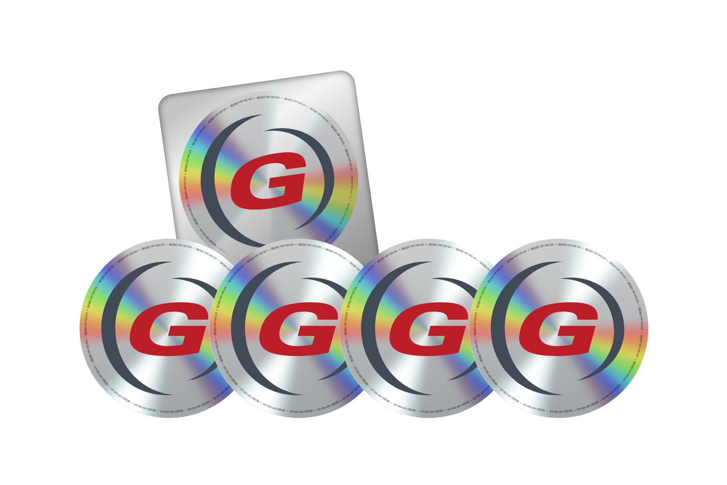 GROBI Bierdeckel-Set | Fanartikel mit Metallbox